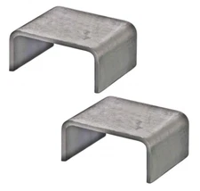 2 Pack - 2 x 4 Steel Weld On Trailer Truck Stake Pocket Board Holder 7 Gauge
