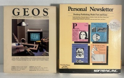 GEOS Graphic Environment Operating System Commodore 64, 64c,128 W/Personal News
