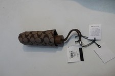 NWT Womens Coach Khaki Saddle UV Protection Signature Mini Travel Umbrella