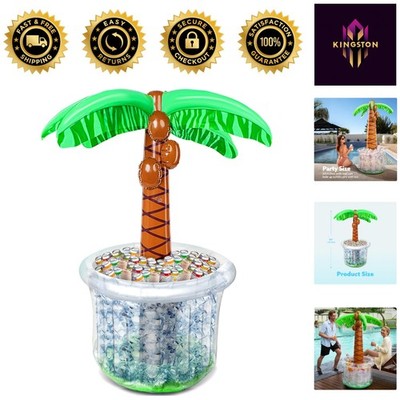 60'' Tropical Inflatable Drink Cooler   Ideal for Events, Picnics, and Beach Days