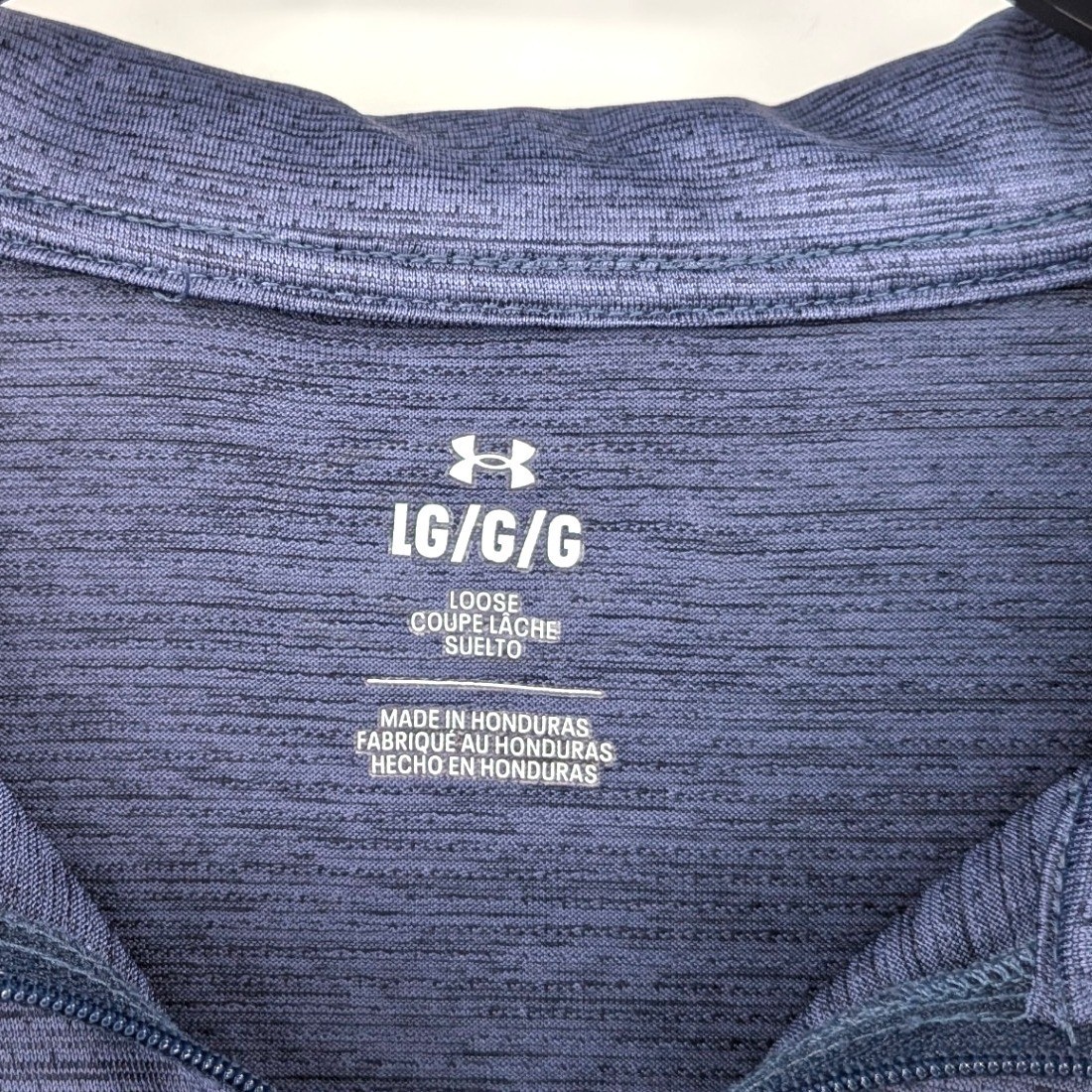 Athletic Performance Quarter Zip Pullover Sz L Na… - image 3