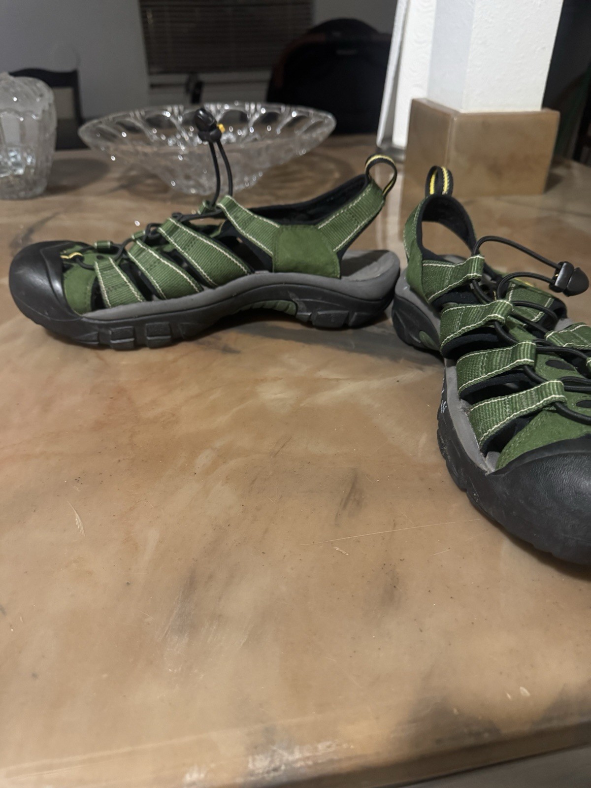 Scarpa sandalo uomo Keen Newport H2 taglia 9M verde trail escursionismo sport usata xq