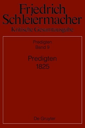 Predigten 1825 (Hardback)