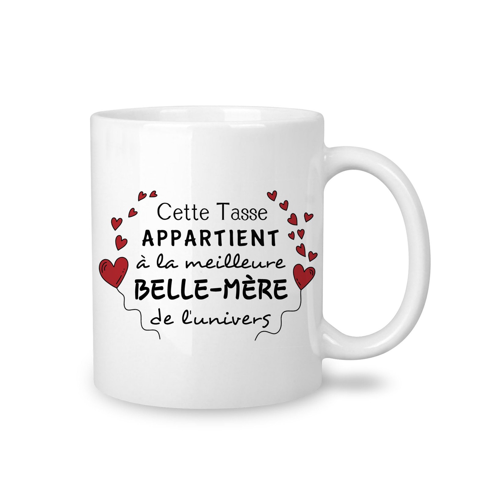 Tasse Mug Le Meilleure Belle-mère de L'univers pour Pause Café Bureau et Petit-Déjeuner Famille