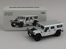 1:64 596 DIECAST Hummer H1 4x4 SILVER NIB 