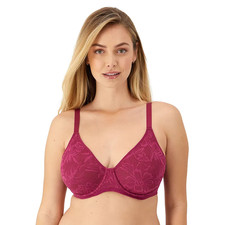 BALI Breathe Lace Underwire Bra DF7590 Deep Cerise 34DD 48 - NWT