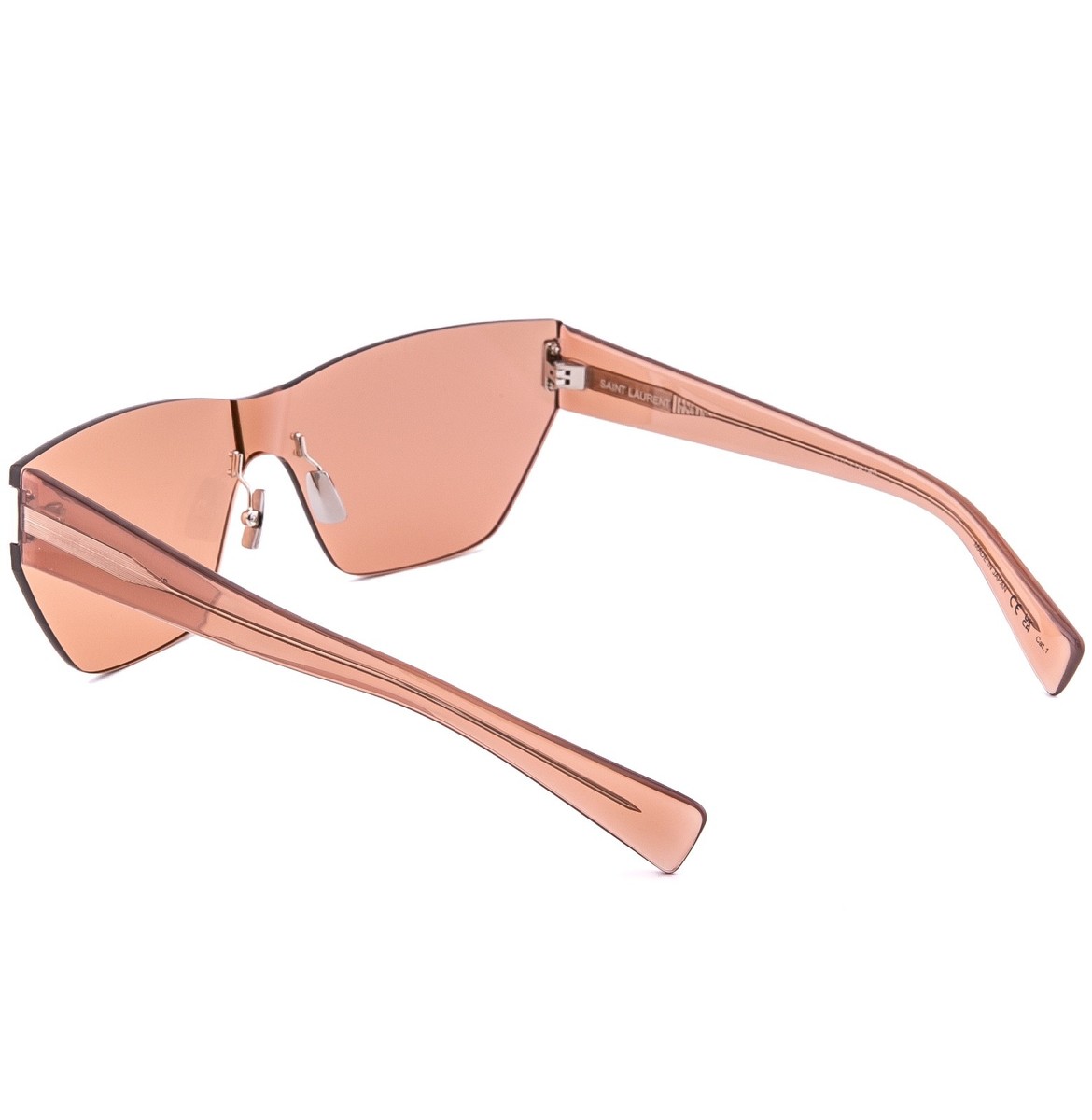 SAINT LAURENT SL 755 SL755 Crystal Pink Rimless Cat Mask Sunglass