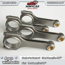 Forged 4340 Connecting Rods for Honda Civic CRX D16 Long 138.66mm H-beam
