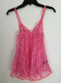 Agent Provocateur Pink Red Slip Set thong panty and babydoll dress XS/S