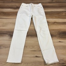 Madewell Perfect Vintage Jean Womens 24 Minimalist Cotton Blend Tapered White