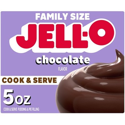 Jell-O Cook & Serve Chocolate Pudding & Pie Filling 5 Ounce Box (Pack of 24) 