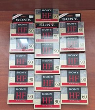 Sony 90 Min HF High Fidelity Blank Audio Cassette Tapes Lot of 16 c.1992-1994