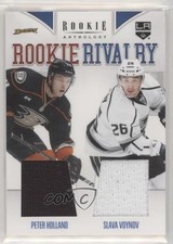 2011-12 Panini Rookie Anthology Rivalry Materials Slava Voynov Peter Holland 3ob