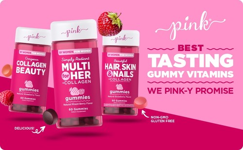 Pink Uplifting B12 + D3 Gummies, Dietary Supplement, 60 Gummies - 第 4/9 張圖片