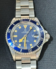 TUDOR Submariner 9411/0 Snowflake Blue Vintage 1970s Cal.2784 Automatic Watch
