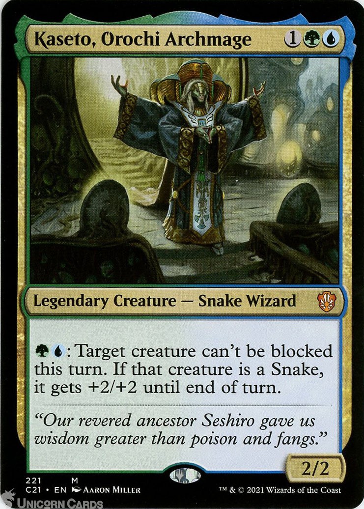 Kaseto, Orochi Archmage Mythic Rare Mint MTG Card :: :: Strixhaven Commander Dec