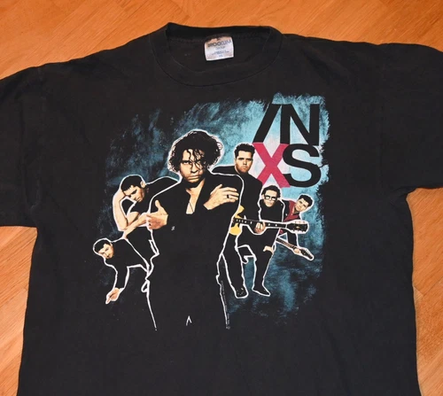 *1990 INXS* vtg original Rare! 80s 90s Concert Tour tee shir 1990s vintage concert t-shirt, vintage, size XL, single stitch, B+ condition