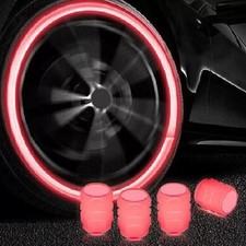 4 Ventilkappen Farbig Pkw Auto KFZ Motorrad Fahrrad Rad Leuchtend fluoreszierend