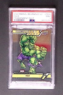 Upper Deck Marvel Beginnings Hulk Transparent Past PSA 9