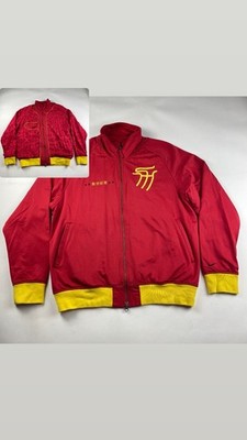 Nike Team China Soccer Silk Reversible Jacket Men s Size Large 110 Dragon CLEAN