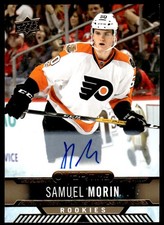 2017-18 Upper Deck Overtime Base Gold Foil Autographs Samuel Morin -- Auto