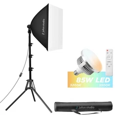 Julius Studio 85W LED Softbox Lighting Kit, 20 x 28 Remote Control with 6000L...