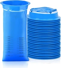 24 Pack Vomit Bags Disposable, 1000Ml Emesis Bags, Leak Resistant, Medical Grade