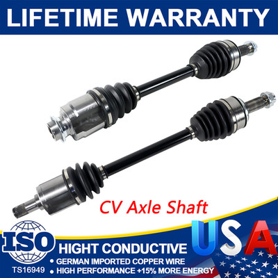Pair LH & RH CV Axle Shaft for Acura TSX 2008-2014 Honda Accord 2014 Civic 2.4L