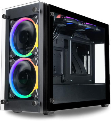 Stratos SFF Gaming PC Case: Mini-Itx, SFX PSU, Pcie 4.0 Riser, 240Mm AIO Ready, 