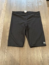 Mens Speedo Endurance Spandex Jammers Compression Shorts swimsuit Black 38