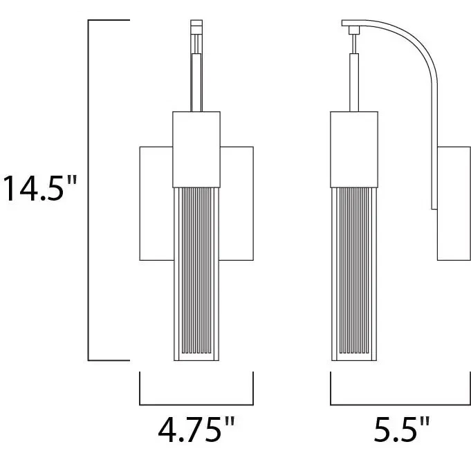 Aplique de pared Fizz III 1 luz LED bronce Foto 4 de 4