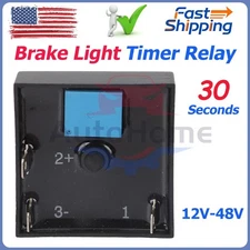 Golf Cart Brake Light Timer Relay TR1 30 Second 12V-48V Brake Light Timer Switch