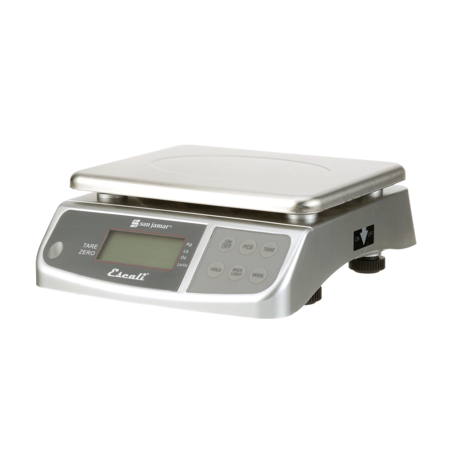 San Jamar 51146 66 lb Digital Portion Scale