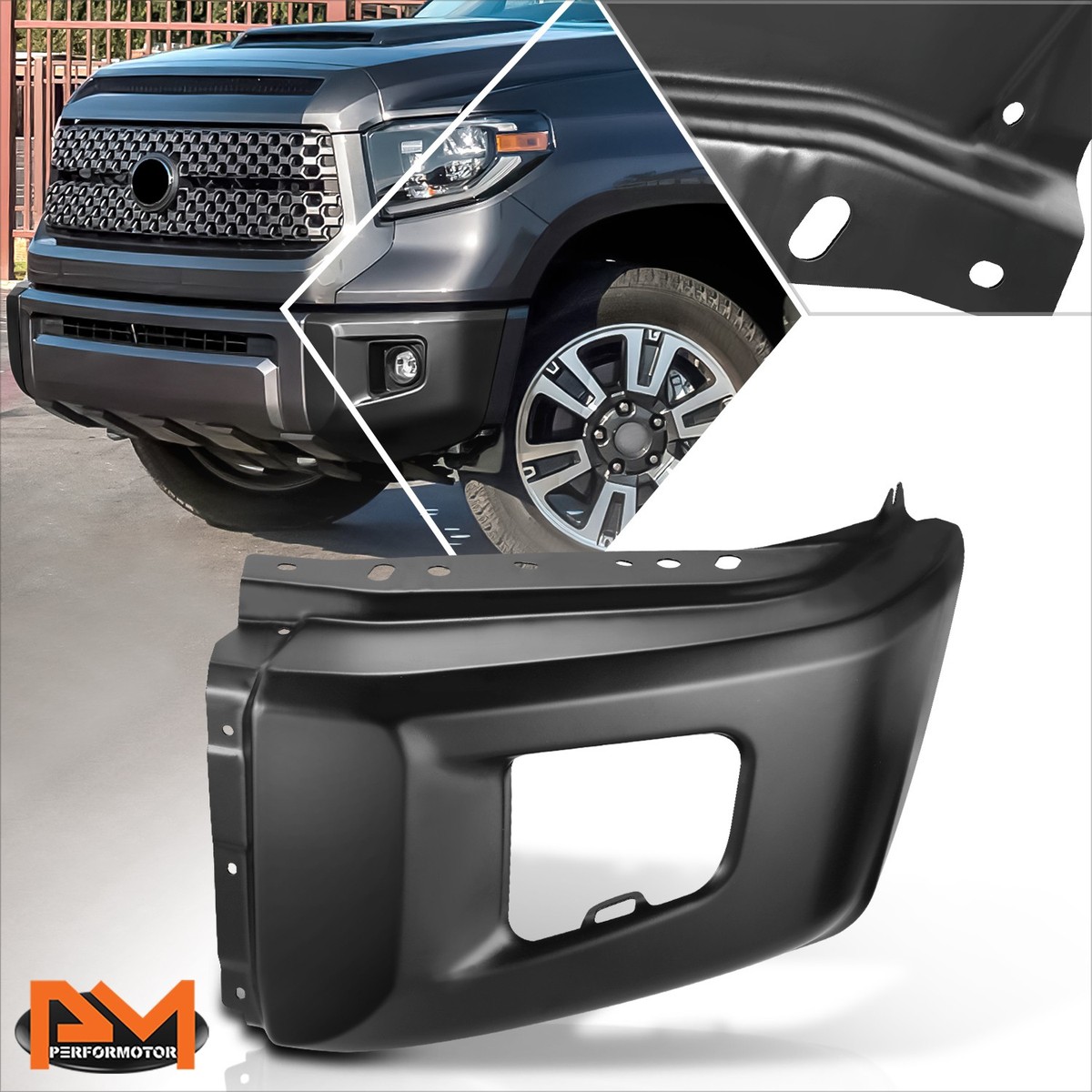 For 14-21 Toyota Tundra Factory Style Front Left Side Bumper End
