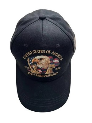 250th Anniversary Black Patriotic Baseball Cap - United States of America United States of America 250th Anniversary Hat. 1776–2026  main image 2