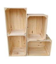 Wooden Crates, 39x29x24 cm, Storage Boxes for Home Decor, Wood Solution Trunks