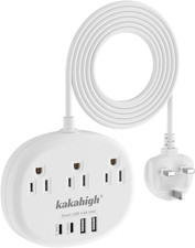 UK Adapters for Travel 13A , 3FT UK Power Strip