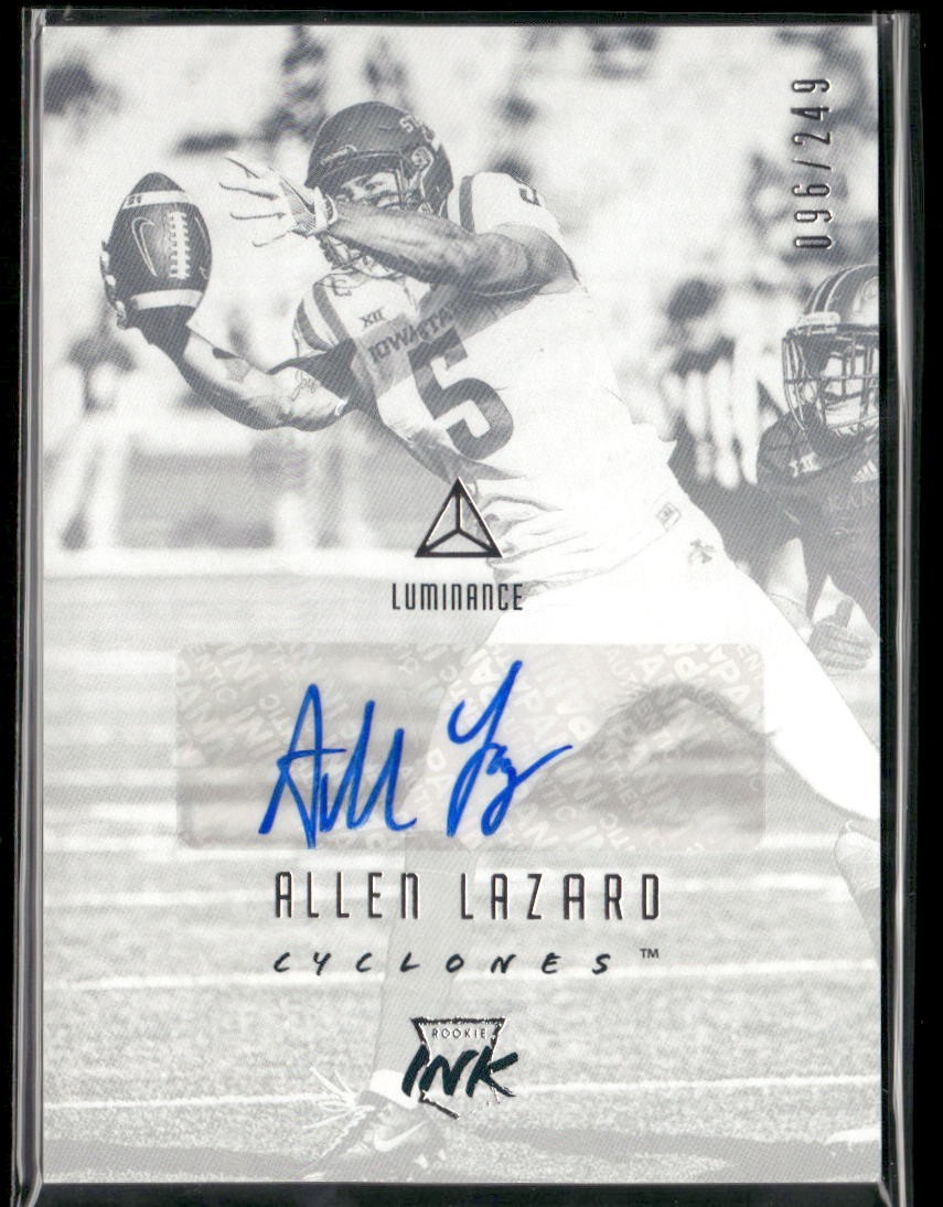 Allen Lazard Panini Luminance Rookie Ink #RIALL Base
