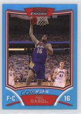 2008 Bowman Draft Picks & Stars Chrome Blue Refractor 38/99 Pau Gasol HOF 0uo9