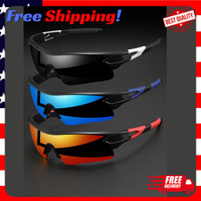 Unisex Sports Sunglasses Polycarbonate UV400 Cycling Running Fishing Glasses