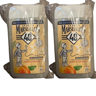 2 PACK Le Petit Marseillais Orange Blossom Gentle Shower Cream 250ml Each