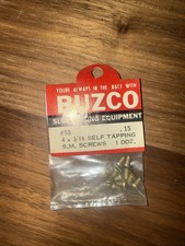 Vintage Slot Car Hardware 1960's 1/24 BUZCO #53 4x3/16" Self Tapping Screws 12pc