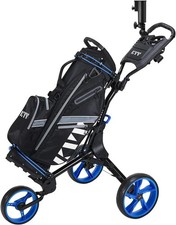 KVV 3 Wheel Golf Push Cart Ultra Lightweight ...