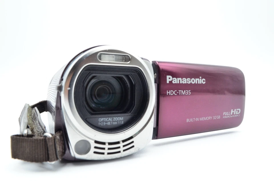 【VERY GOOD】Panasonic HDC-TM35 Violet HD Camcorder w/Battery Charger from Japan - Image 3 of 4