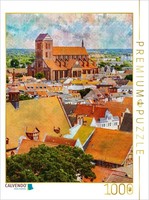 Calvendo Puzzle Old Town View Over The Hanseatic City Of Wismar | 1000 Pieces, F