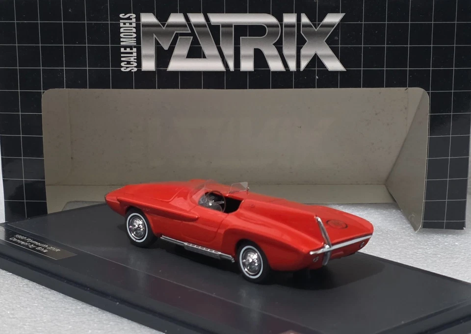 Plymouth XNR Concept by Ghia 1960 Red 1:43 Matrix MX51605-011 EXTREMELY RARE!! - Image 2 of 4