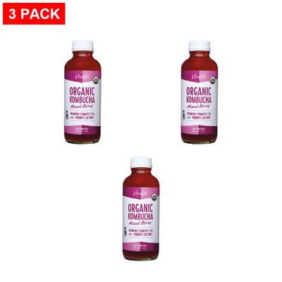 VitaLife Organic Mixed Berry Kombucha, 16 fl oz - Pack of 3