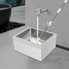 Stainless Steel CommercialMop Sink, Commercial Floor Mop Sink, Stainless Steel