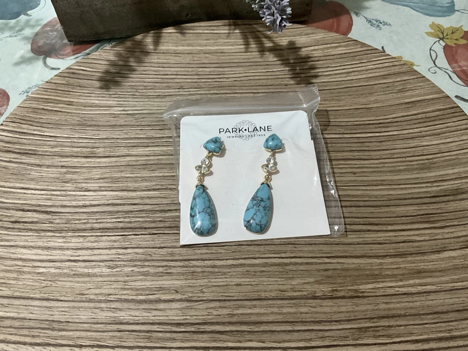 Pendientes de rodeo turquesa de Park Lane Foto 3 de 4