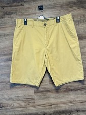 Men's Mustard Chino Shorts Size 40 Waist | Red Herring Debenhams Summer